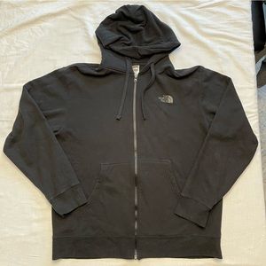 The North Face mens Black Zip hoodie